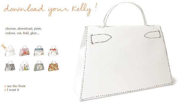 handbag templates, Hermes, Kelly mini 1, templates, bag templates, pdf,  download