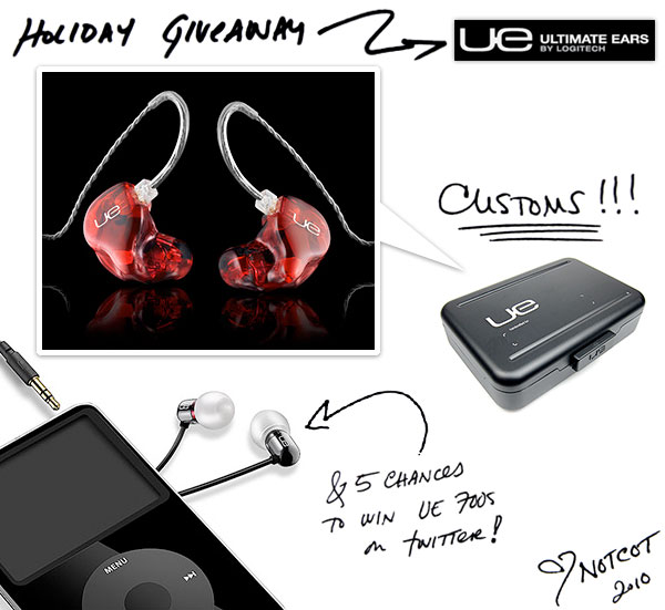 Holiday Giveaway #5: Ultimate Ears (NOTCOT)