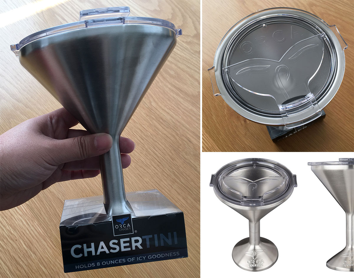 Orca Coolers Chasertini Stainless Martini Glass 8oz