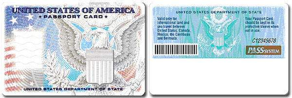 Usa Passport Card